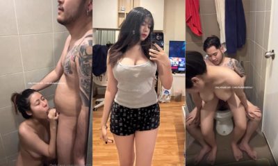 คลิปหลุดทางบ้าน Mishio21x น้องชิโร่ xxxไทย ตอกกับแฟนเพื่อนหนุ่มตัวลายในห้องเชือดน้ำจับควยมาอมก่อนจะโดนกระแทกหีเสร็จ